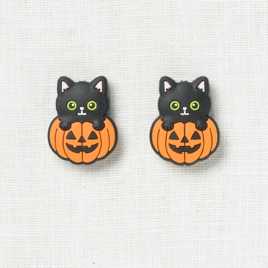 Fox & Pine Stitch Stoppers, Cat in Pumpkin