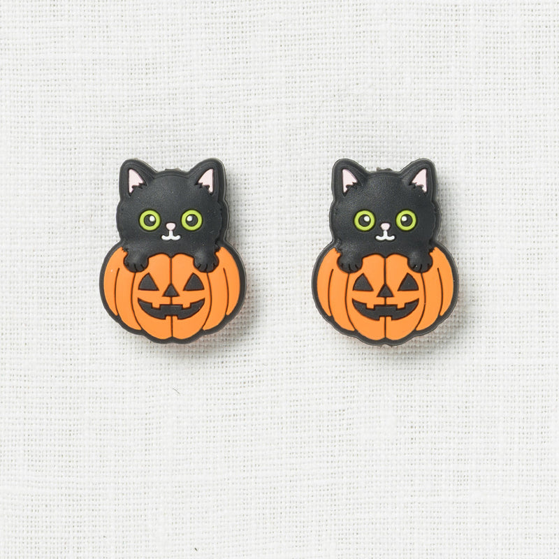 Fox & Pine Stitch Stoppers, Cat in Pumpkin