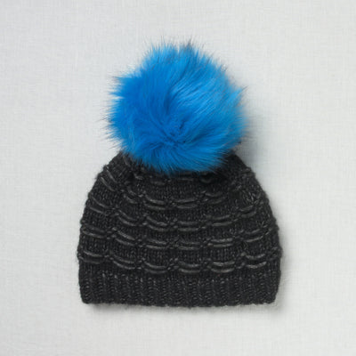 Lovafur Luxe Faux Fur Pom Ocean Blue Fox