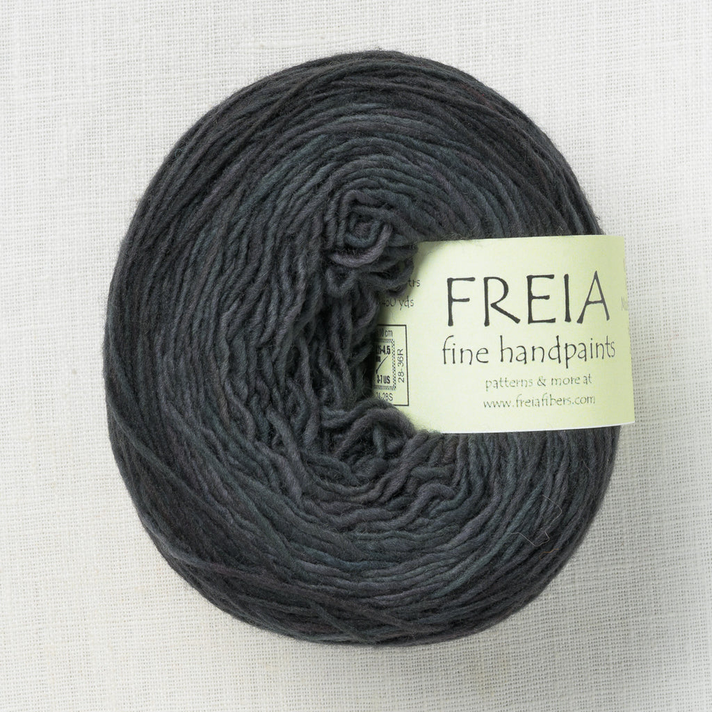 Freia Fingering Shawl Ball Black Onyx Semi-Solid