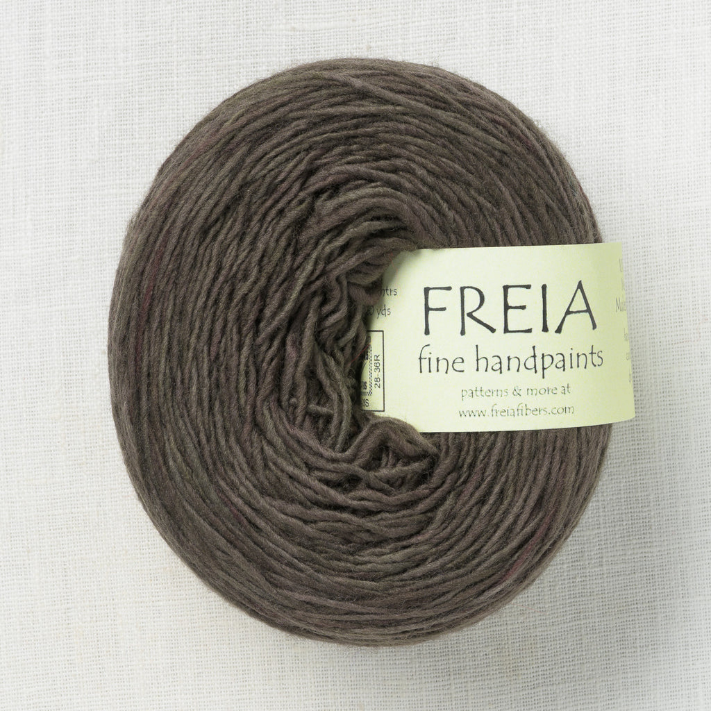Freia Fingering Shawl Ball Ebony Semi-Solid
