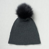 Lovafur Luxe Faux Fur Pom Dark Blue Fox