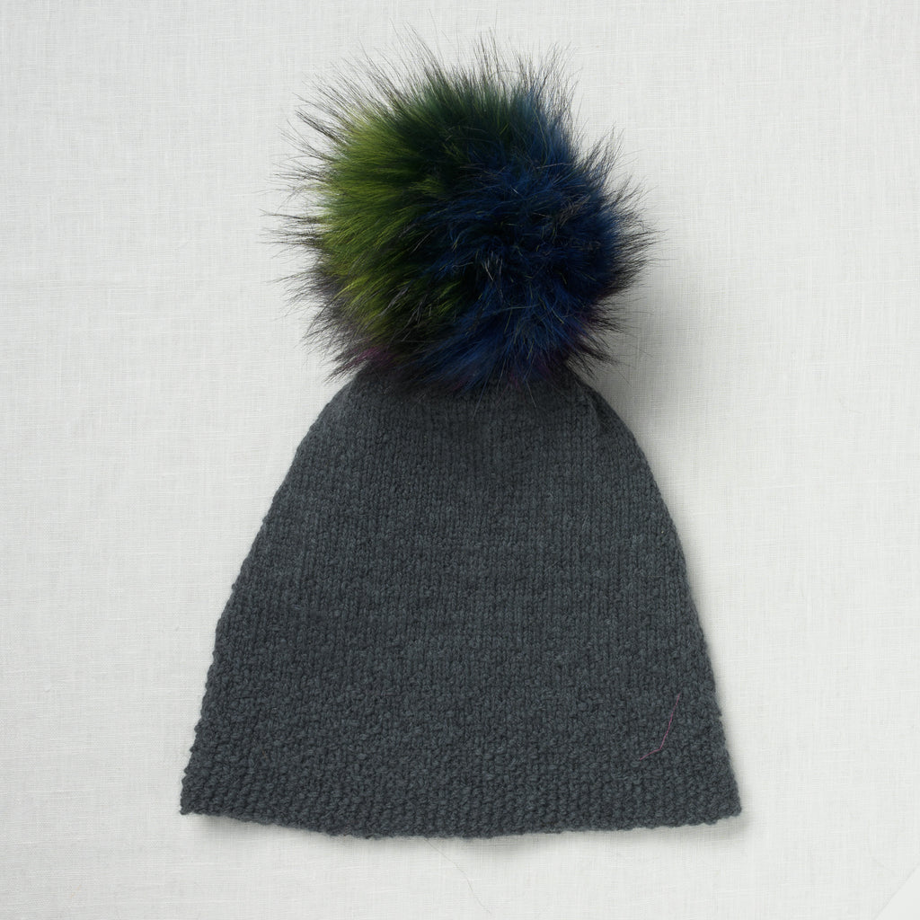 Lovafur Luxe Faux Fur Pom Purple Harlequin