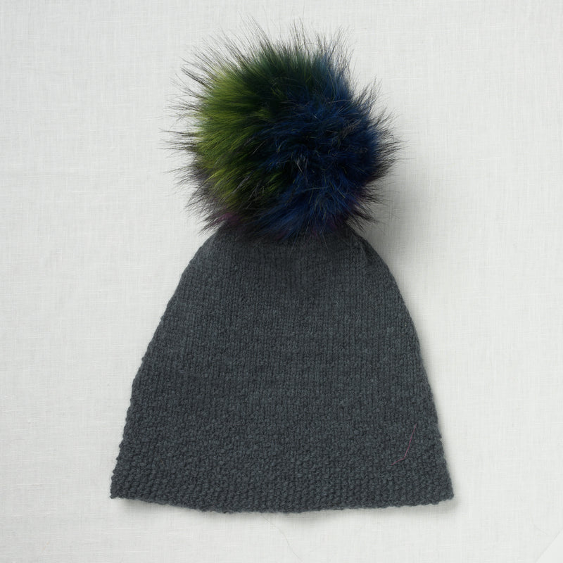 Lovafur Luxe Faux Fur Pom Purple Harlequin