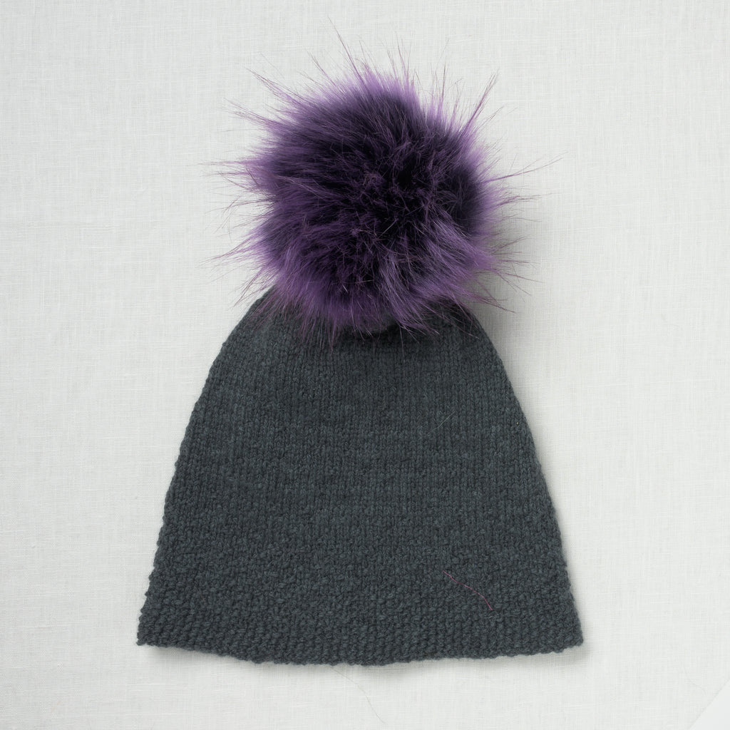 Lovafur Luxe Faux Fur Pom Purple Raccoon