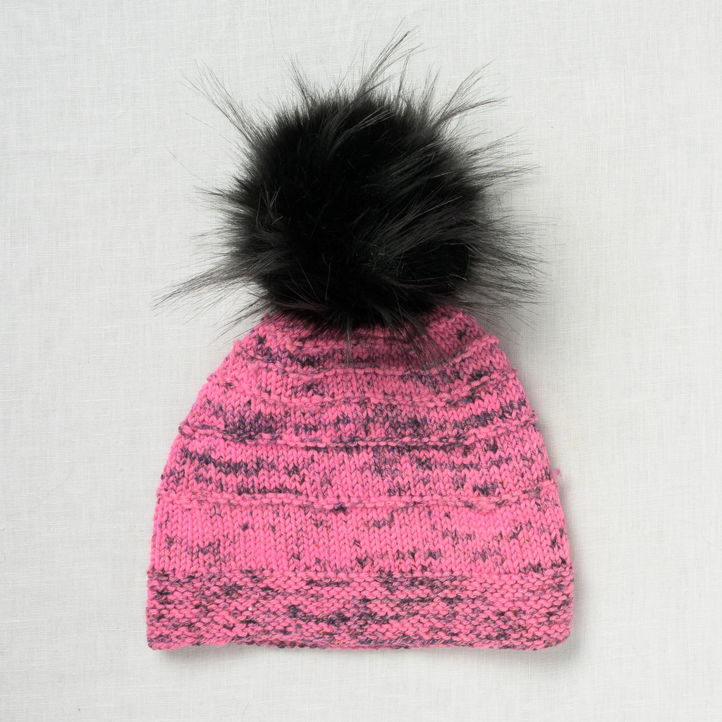 Lovafur Luxe Faux Fur Pom Black Raccoon