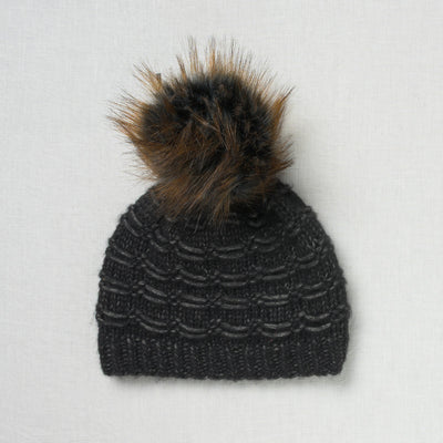 Lovafur Luxe Faux Fur Pom Dark Blue Raccoon