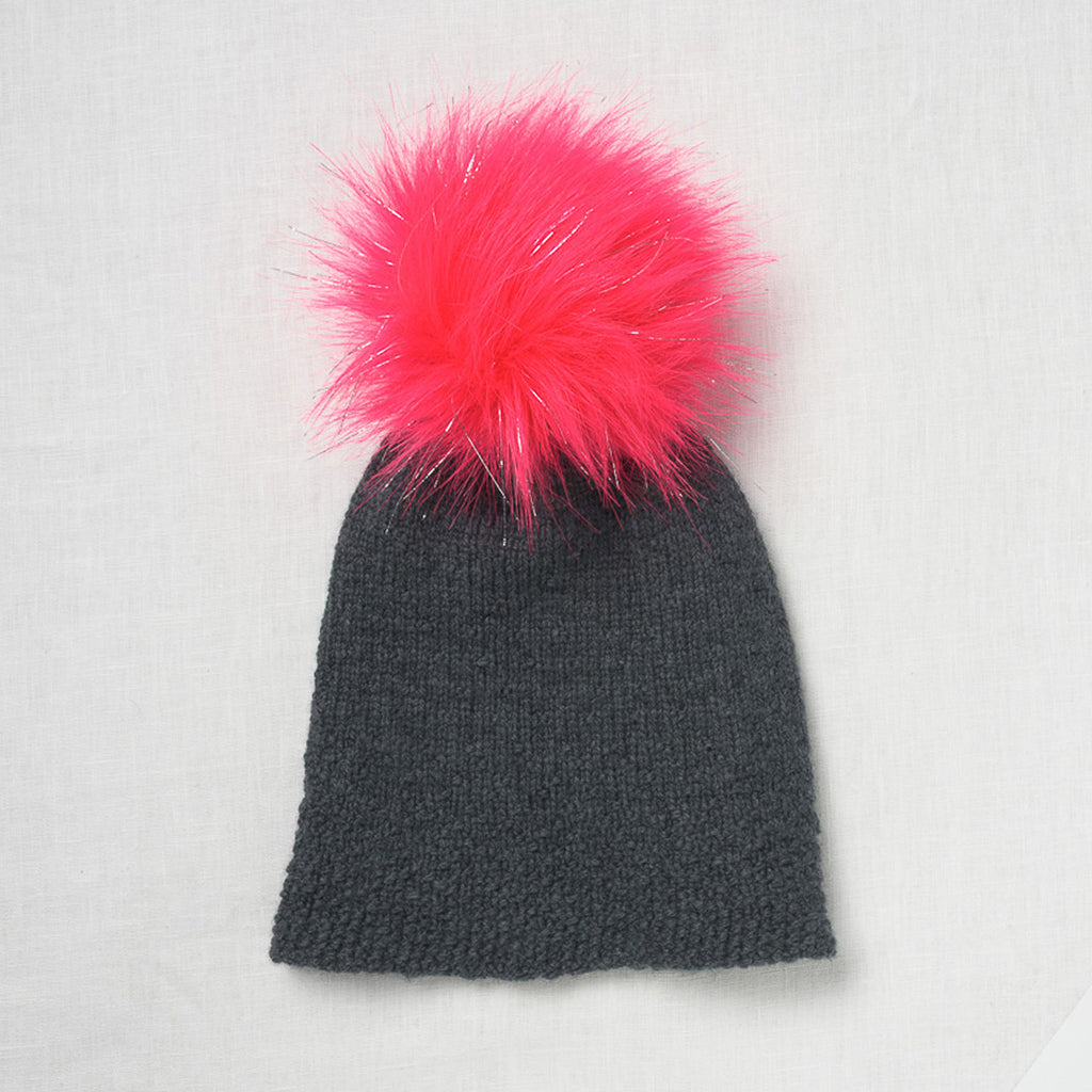 Lovafur Luxe Faux Fur Pom Luxe Hot Pink Raccoon
