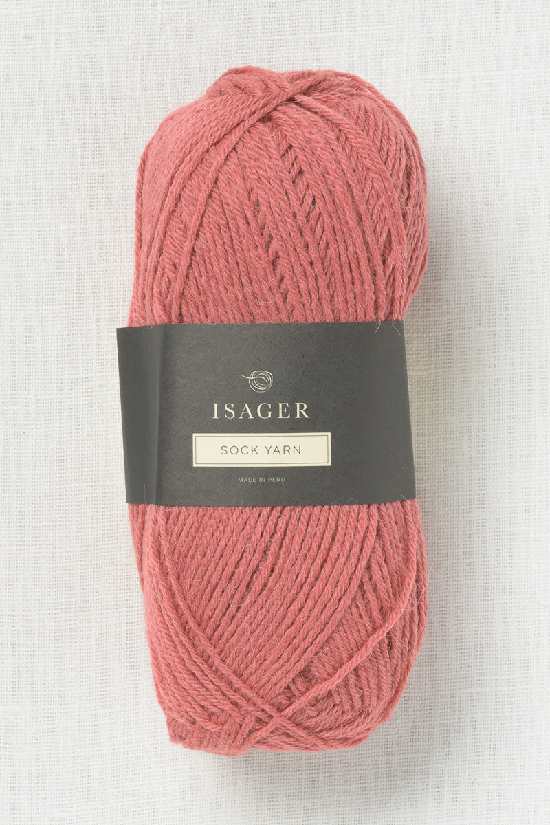 Isager Sock Yarn 62 Deep Rose 50g