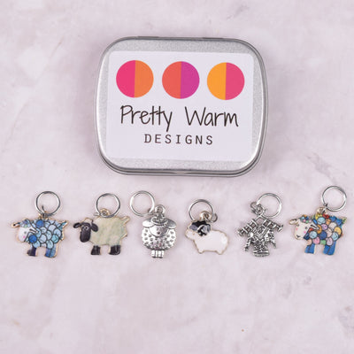 Pretty Warm Designs Sheep Stitch Markers, 6 ct.
