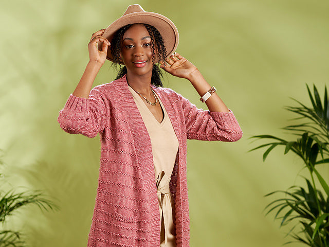 Celeste Textured Long Cardigan