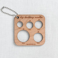 Katrinkles Big Knitting Needle Gauge Fob