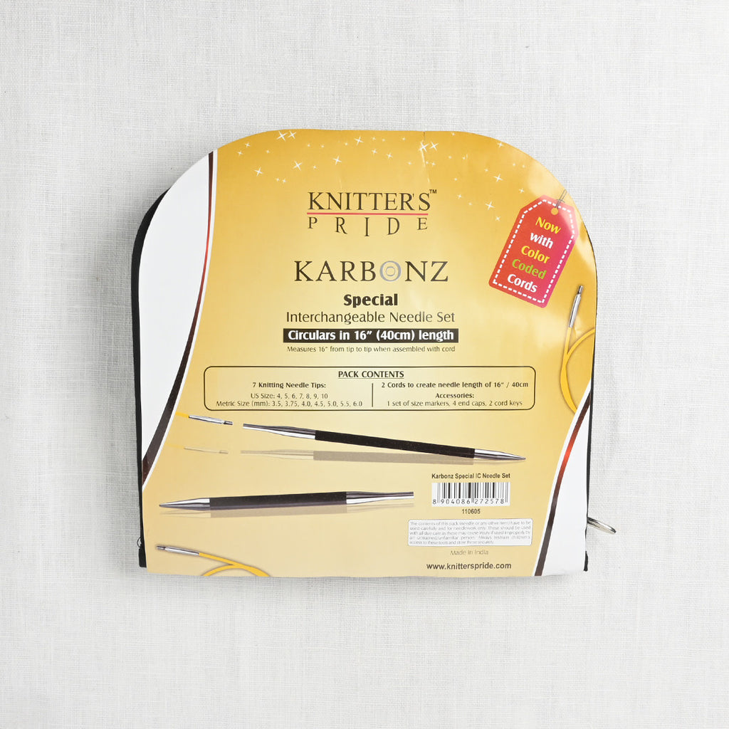 Knitter's Pride Karbonz Special Interchangeable Needle Set 16" (40cm)