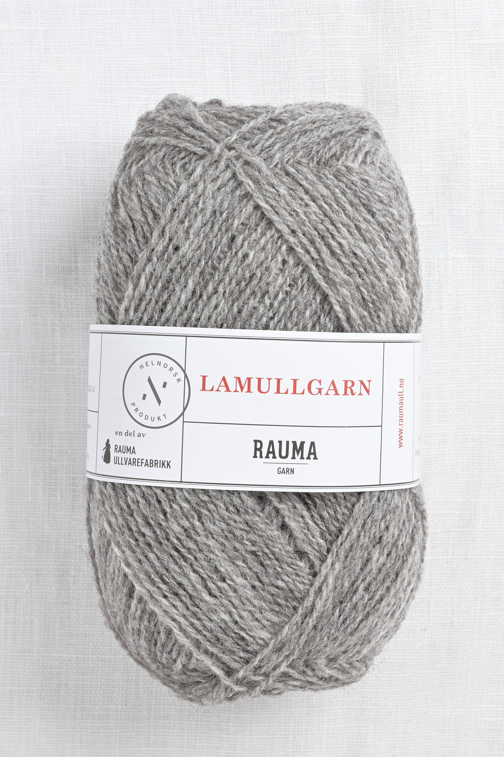 Rauma 2-Ply Lamullgarn 13 Grey Heather