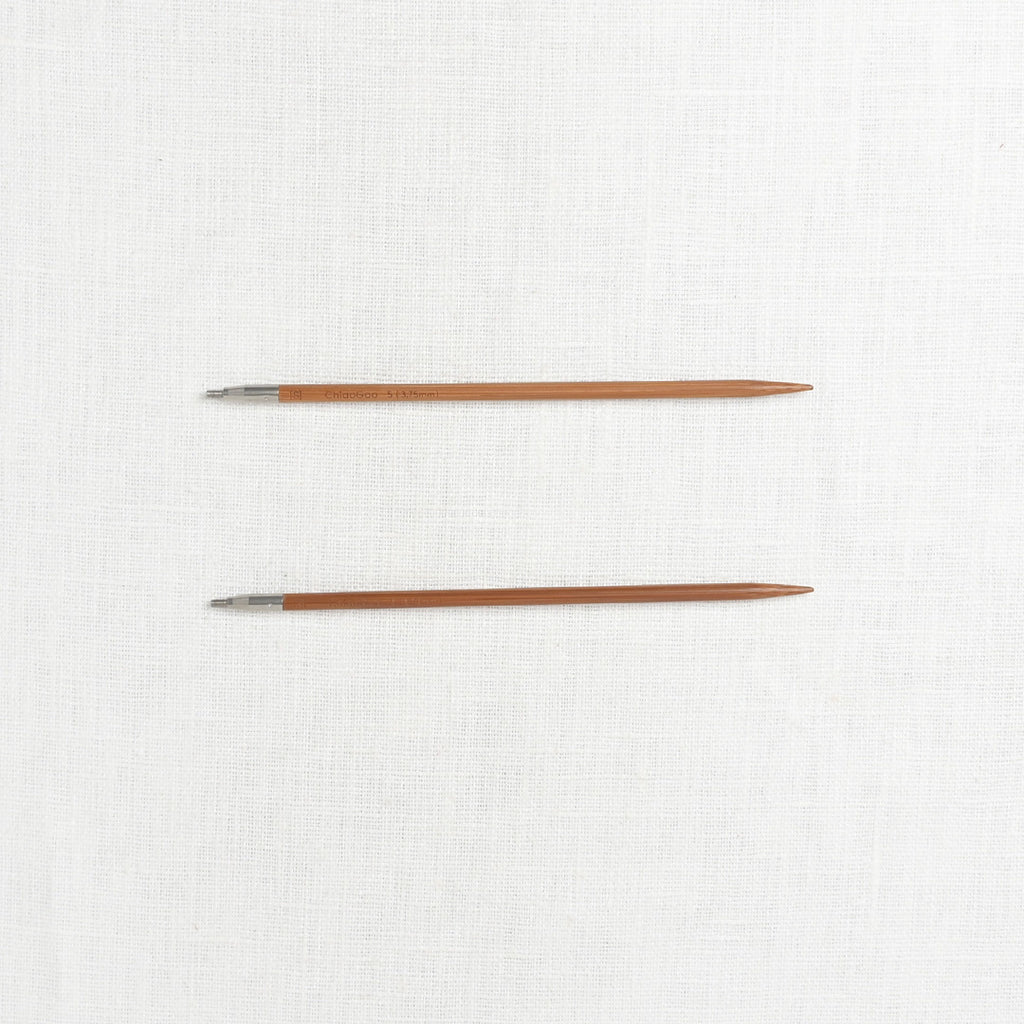 ChiaoGoo SPIN Bamboo 5" Interchangeable Needle Set, Small, US 2-8