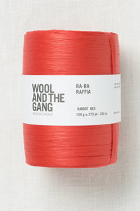 Wool and the Gang Ra-Ra Raffia Bardot Red