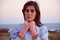 Punta Negra fingerless mittens