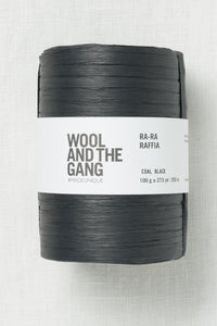 Wool and the Gang Ra-Ra Raffia Coal Black