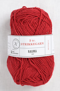Rauma 3-Ply Strikkegarn 144 Dark Red