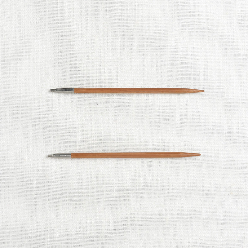 ChiaoGoo SPIN Bamboo 4" Interchangeable Needle Set, Complete, US 2-15