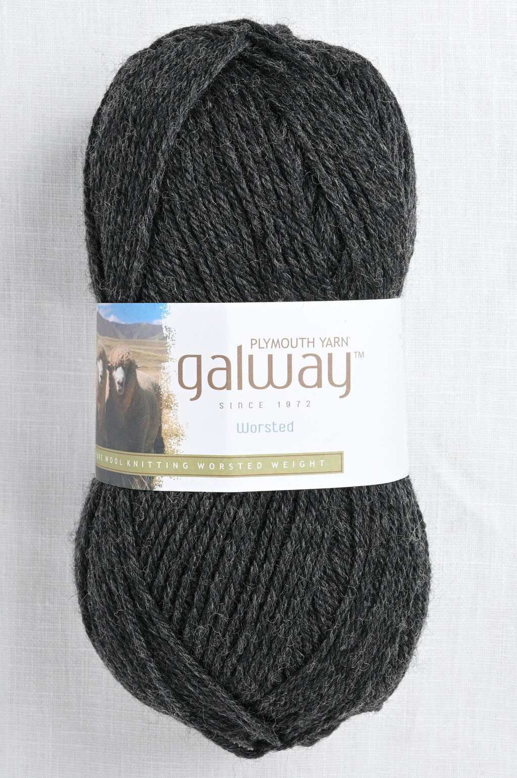 Plymouth Galway Worsted 704 Dark Grey Heather