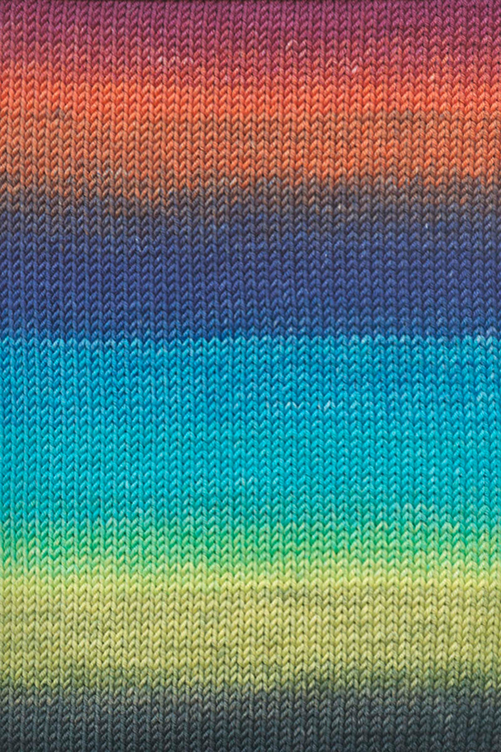 Lang Yarns Merino Plus Color 200 Pink Orange Turquoise swatch