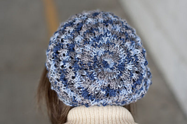 Ribbed Lacy Slouch