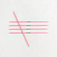 Lykke Blush 6" Double Point Needle Set, US 0-5, Fuchsia Basketweave Case