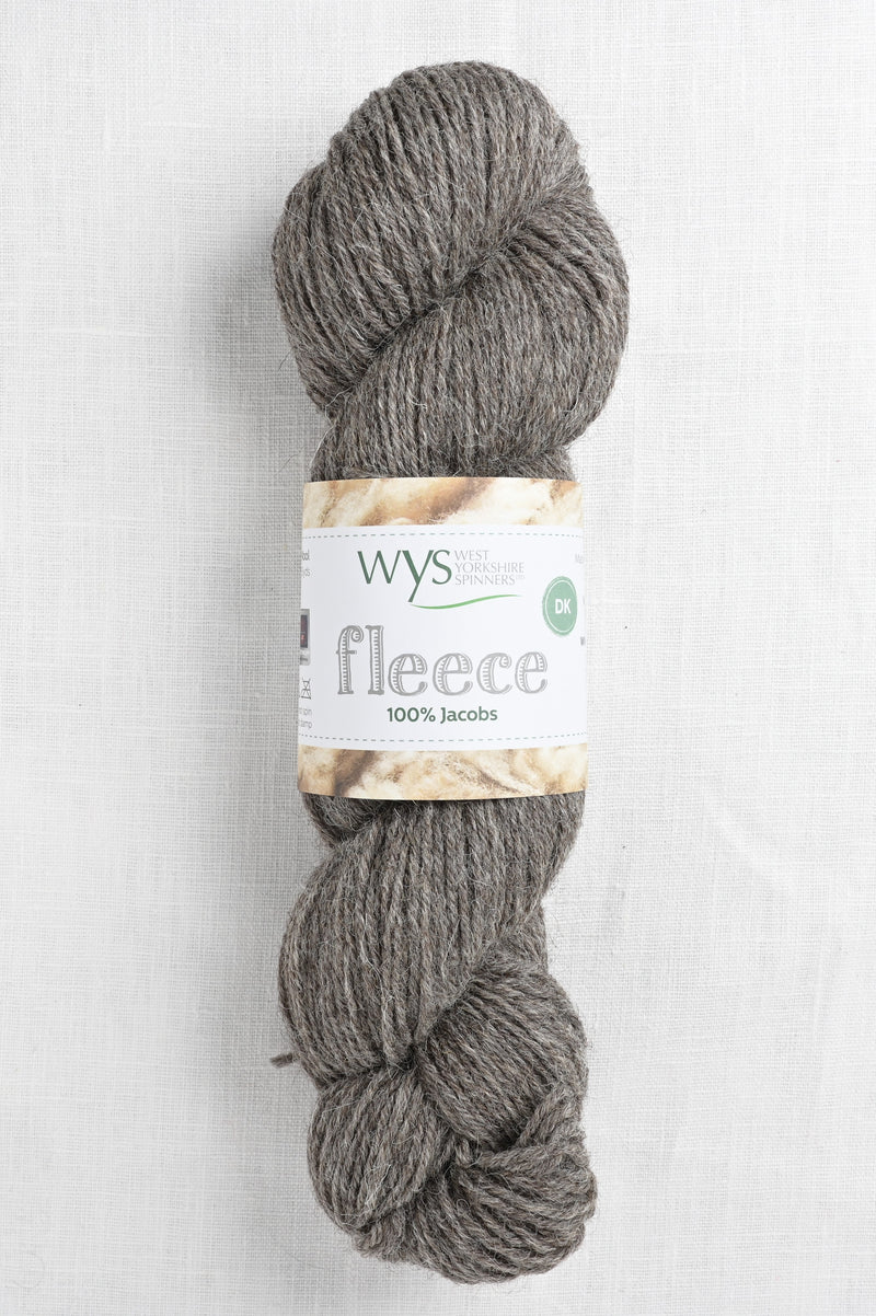 WYS Fleece 100% Jacobs DK 006 Medium Grey (Undyed)