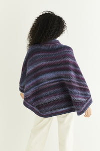 Textured Poncho 10287