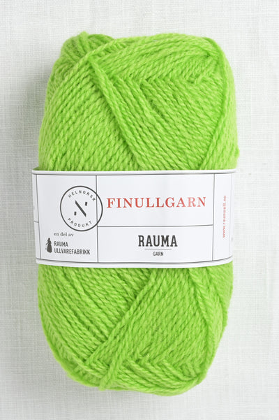 Rauma Finullgarn 4105 Bright Yellow Green