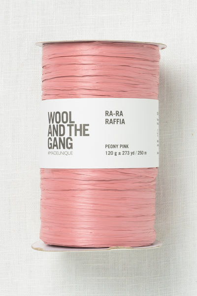 Wool and the Gang Ra-Ra Raffia Peony Pink