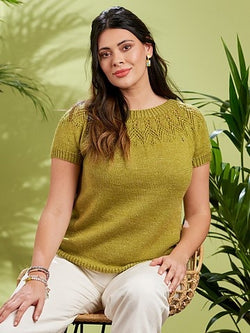 Lyra Feather Lace Yoke Top