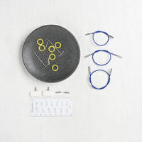 ChiaoGoo Twist Lace Interchangeable Needle Set, Shorties 2" & 3" (5, 8 cm), US 4-8 (3.5-5mm)