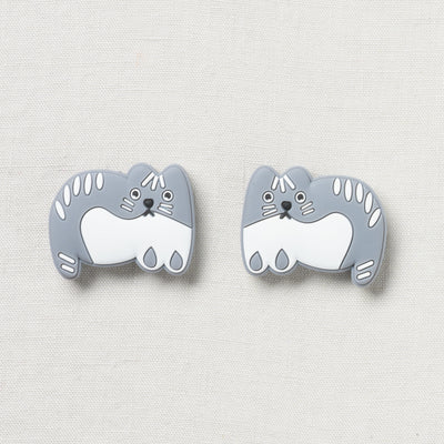 Fox & Pine Stitch Stoppers, Grey Cats