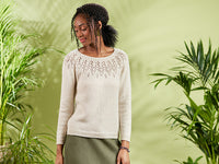 Lyra Feather Lace Yoke Jumper