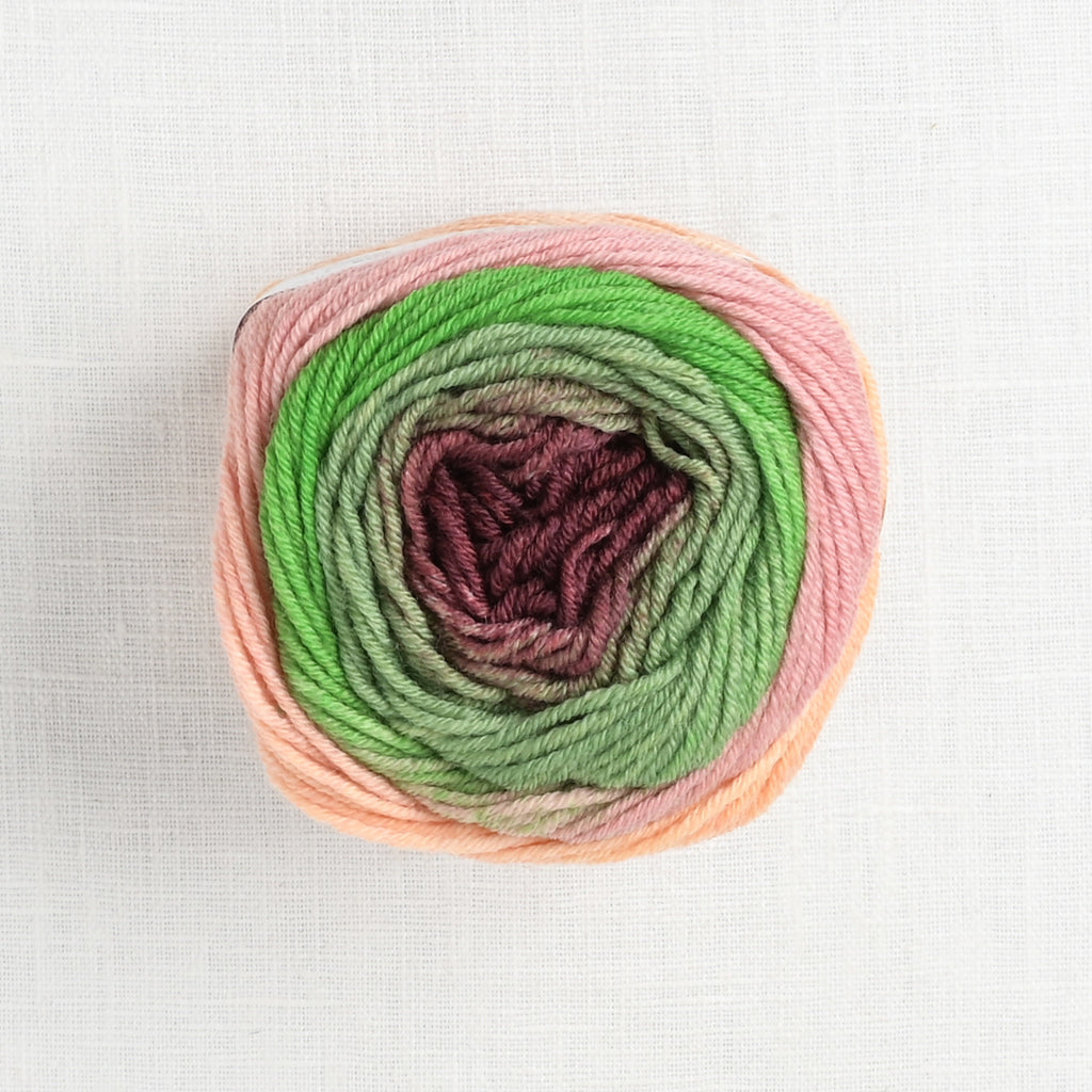 Lang Yarns Merino 150 Degrade 3 Green, Bordeaux, Salmon