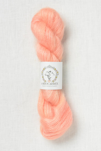 La Bien Aimee Mohair Silk Peach Sweater
