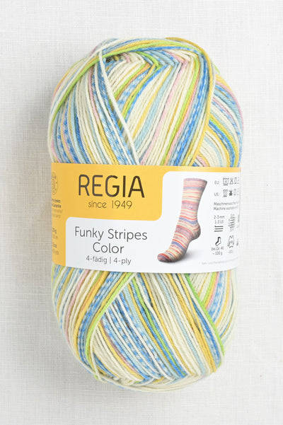 Regia 4-Ply 3792 Jade and Blue (Funky Stripes)
