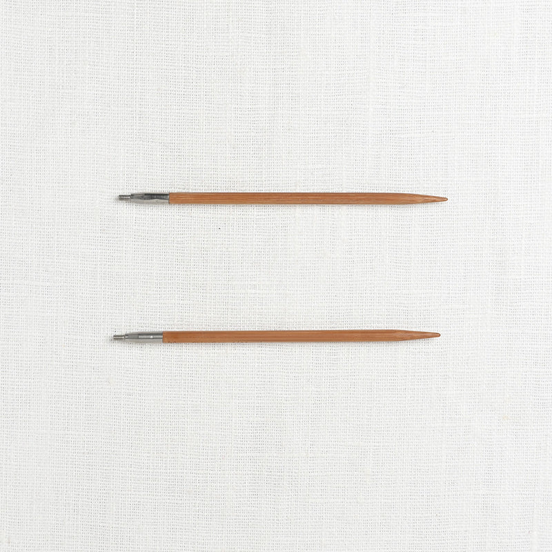 ChiaoGoo SPIN Bamboo 4" Interchangeable Needle Set, Small, US 2-8