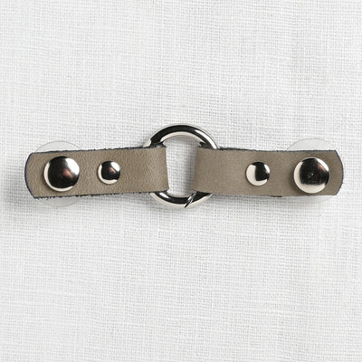 JUL Designs Cordoba Tiny Round Ring Closure, Pewter w/ Nickel Hardware