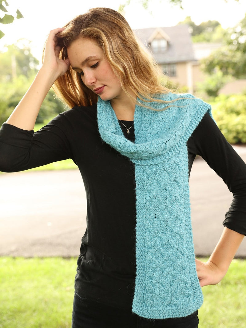 F888 Cabled Cowl & Scarf