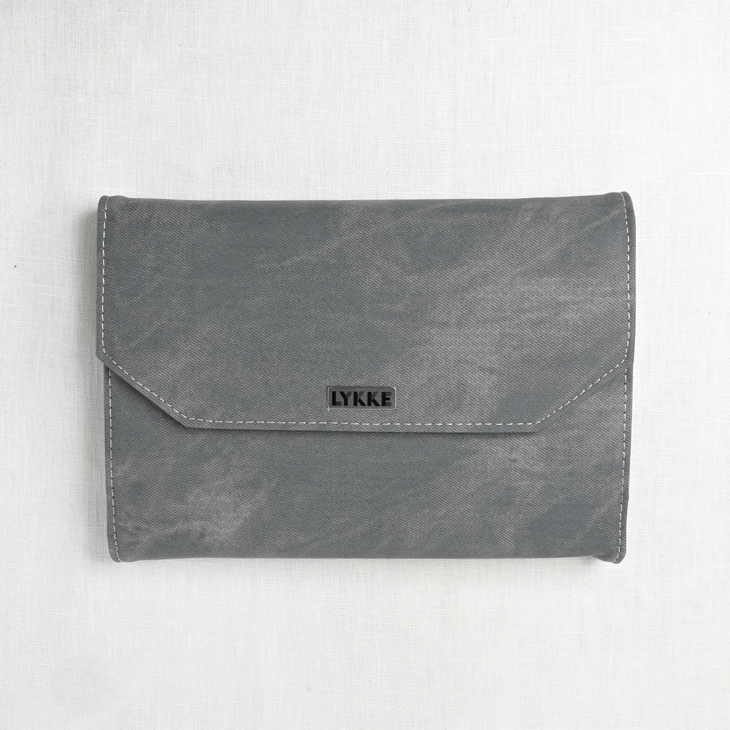 Lykke Driftwood 5" Interchangeable Circular Needle Set, Grey Denim Case