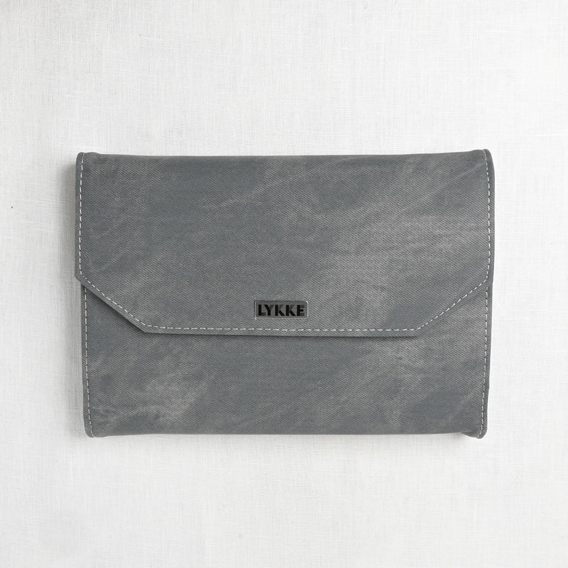 Lykke Driftwood 5" Interchangeable Circular Needle Set, Grey Denim Case
