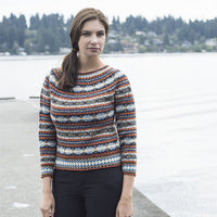 Blue Flax Fair Isle Pullover