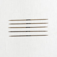 Lykke Umber 6" Double Point Needle Set, US 0-5, Umber Denim Case