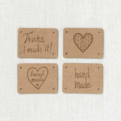 Katrinkles Faux Suede Assorted Handmade Tags, 4 ct.