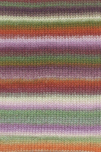 Lang Yarns Cloud 10 Lilac Orange Green swatch