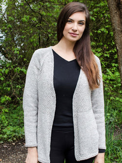 Textured Top Down Cardigan