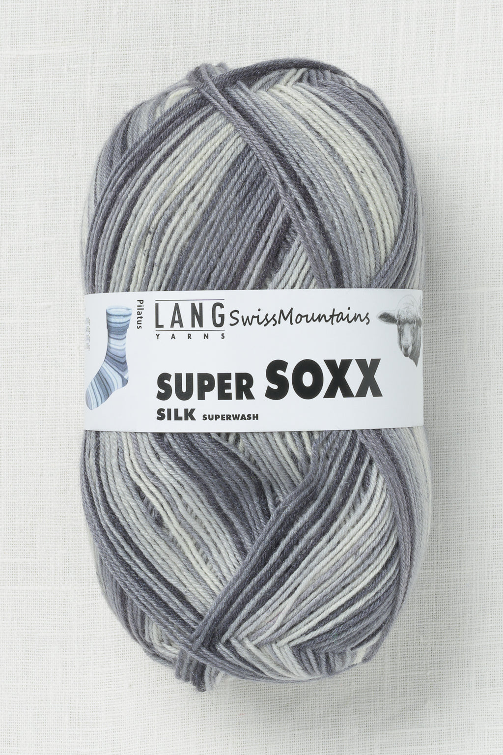 Lang Yarns Super Soxx Silk 409 Pilatus